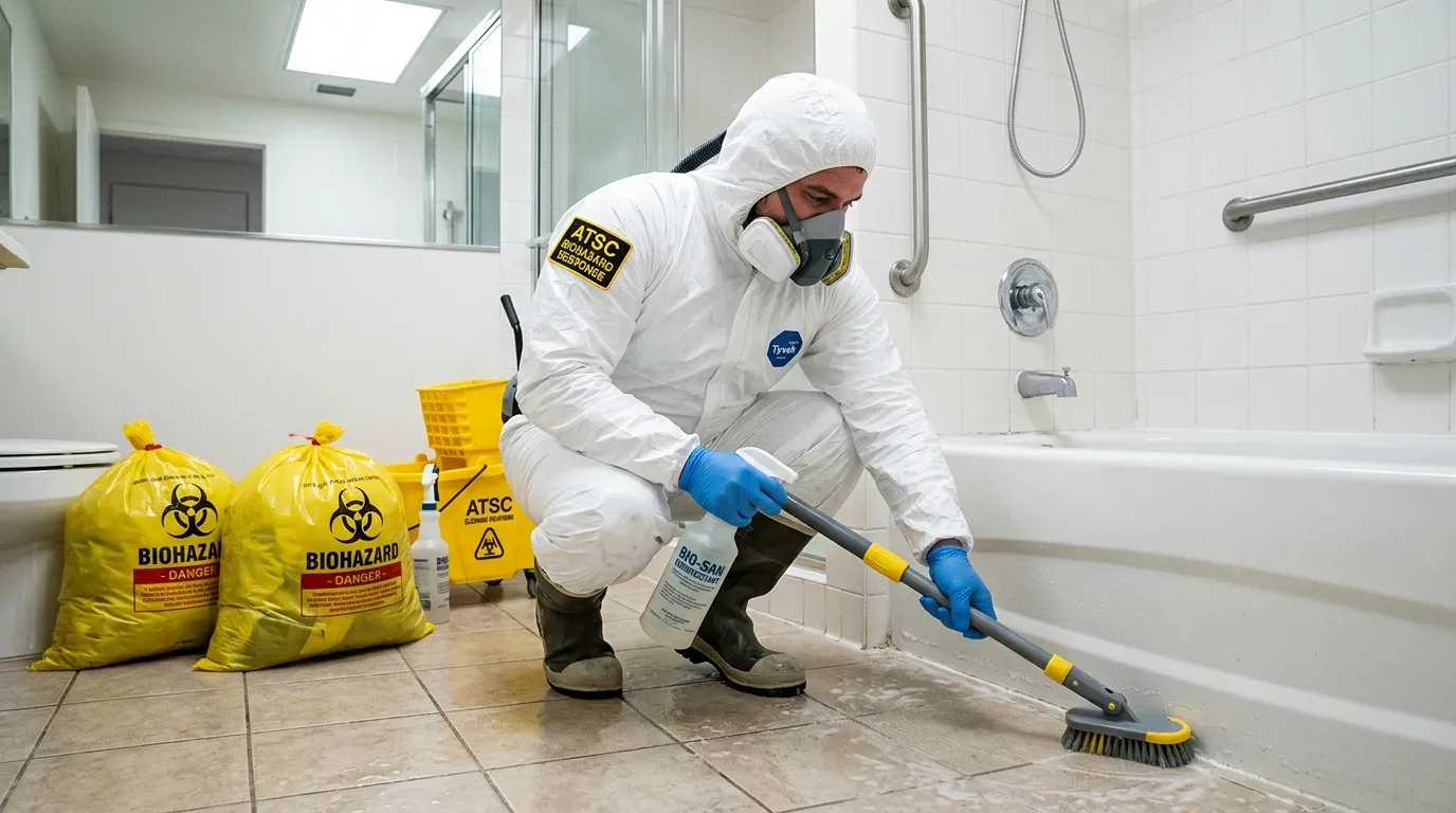 Decontamination equipment deployed for Blood Cleanup in Caldwell